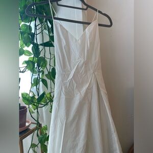 Crescent White Strappy Dress